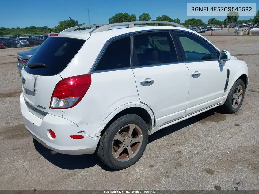 2012 Chevrolet Captiva Sport Ltz VIN: 3GNFL4E57CS545582 Lot: 45354171