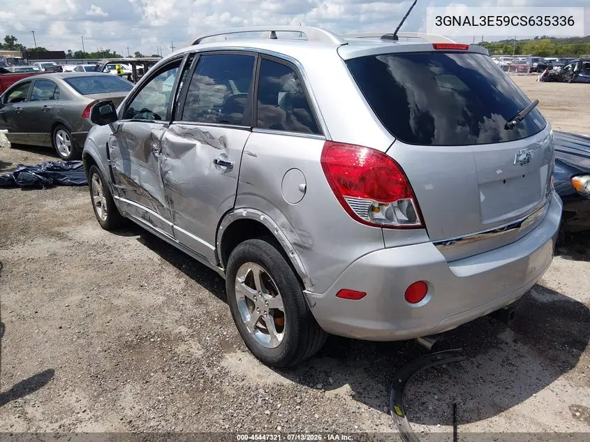 2012 Chevrolet Captiva Sport Lt VIN: 3GNAL3E59CS635336 Lot: 45447321