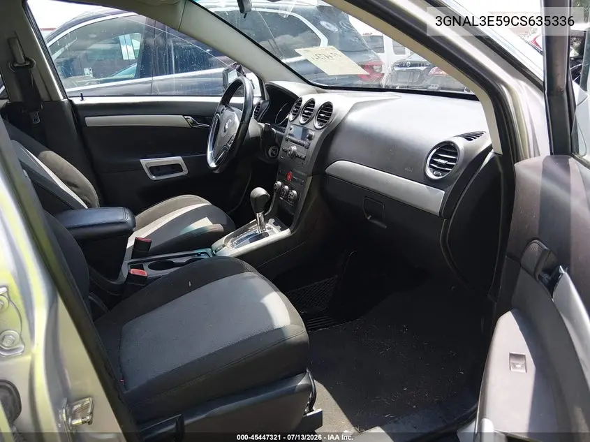 2012 Chevrolet Captiva Sport Lt VIN: 3GNAL3E59CS635336 Lot: 45447321