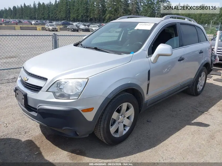 2012 Chevrolet Captiva Sport 2Ls VIN: 3GNAL2EKXCS580136 Lot: 45450549