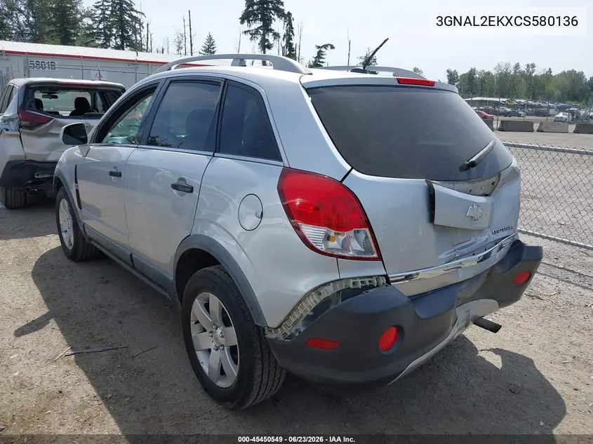 2012 Chevrolet Captiva Sport 2Ls VIN: 3GNAL2EKXCS580136 Lot: 45450549