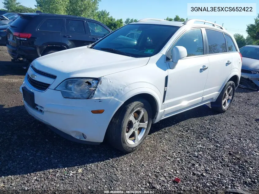 2012 Chevrolet Captiva Sport Lt VIN: 3GNAL3E5XCS652422 Lot: 45469056
