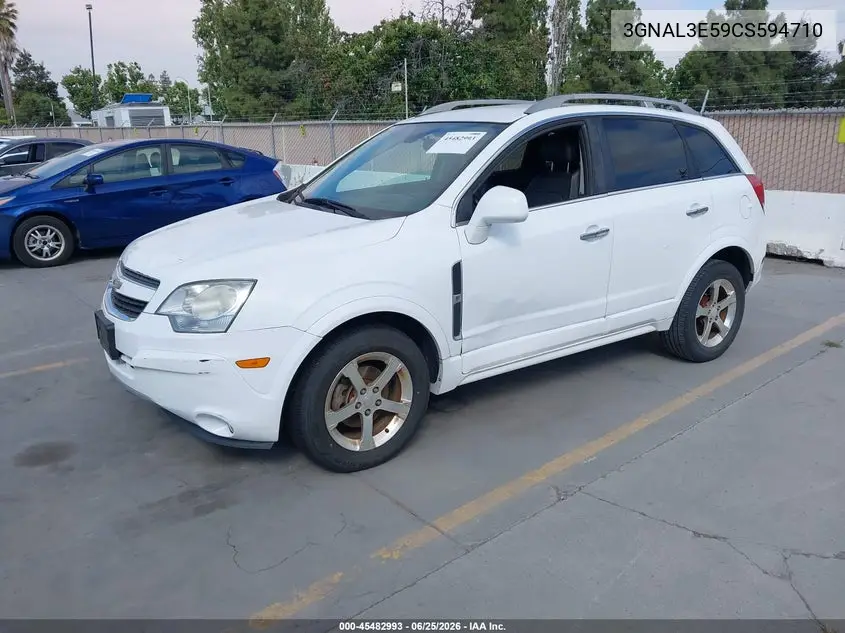 2012 Chevrolet Captiva Sport Lt VIN: 3GNAL3E59CS594710 Lot: 45482993