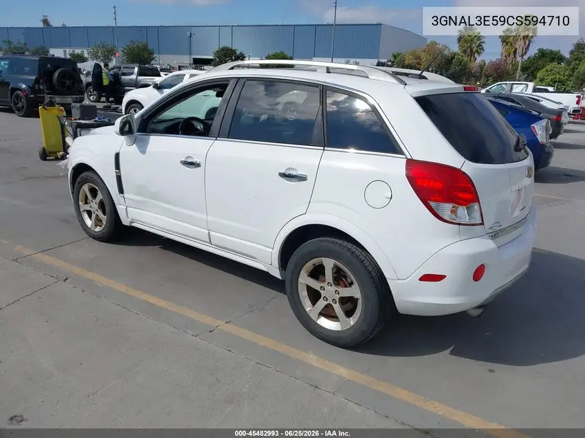 2012 Chevrolet Captiva Sport Lt VIN: 3GNAL3E59CS594710 Lot: 45482993