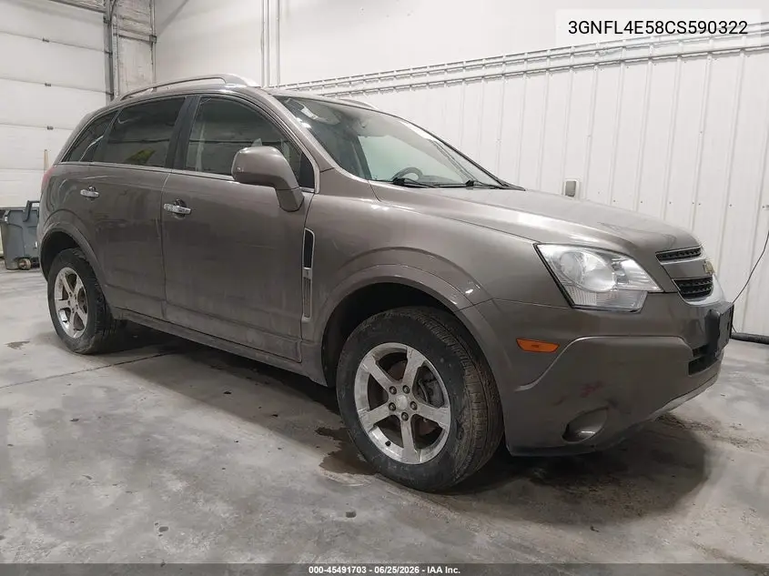 2012 Chevrolet Captiva Sport Ltz VIN: 3GNFL4E58CS590322 Lot: 45491703