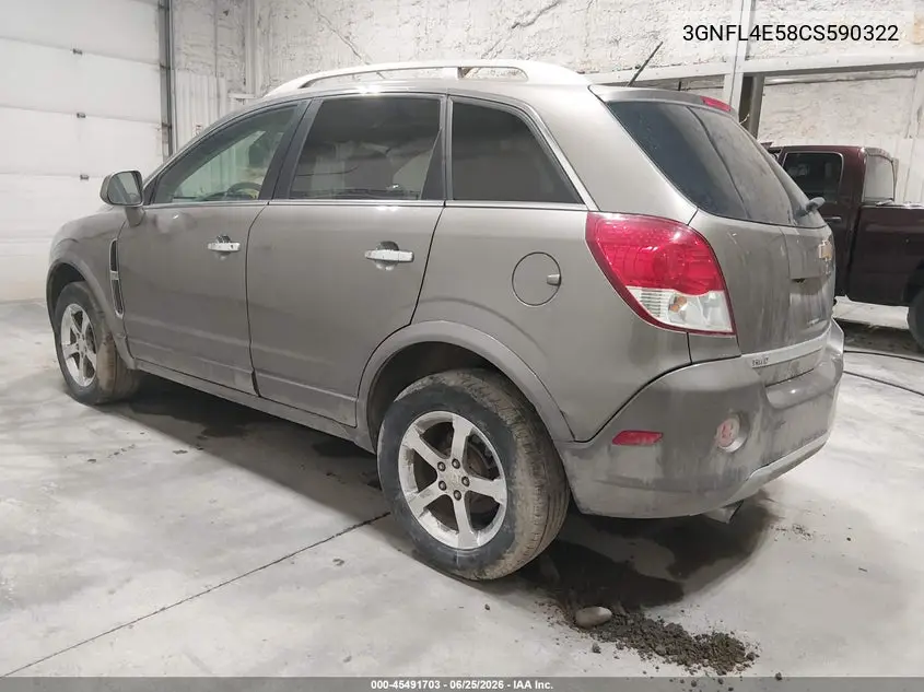2012 Chevrolet Captiva Sport Ltz VIN: 3GNFL4E58CS590322 Lot: 45491703