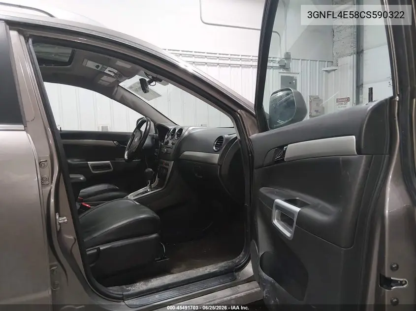 2012 Chevrolet Captiva Sport Ltz VIN: 3GNFL4E58CS590322 Lot: 45491703