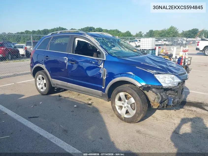 2012 Chevrolet Captiva Sport 2Ls VIN: 3GNAL2EKXCS594845 Lot: 45506936