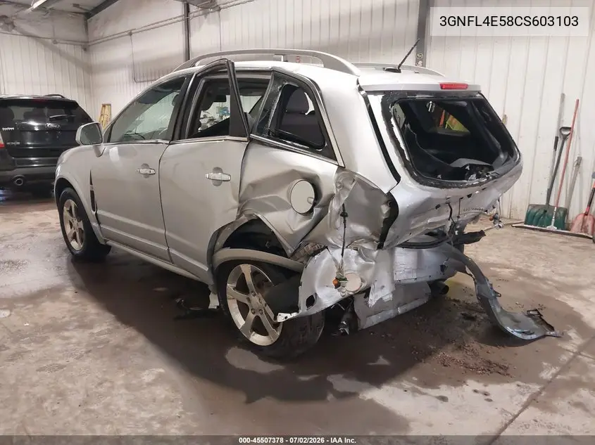 2012 Chevrolet Captiva Sport Fleet Ltz VIN: 3GNFL4E58CS603103 Lot: 45507378