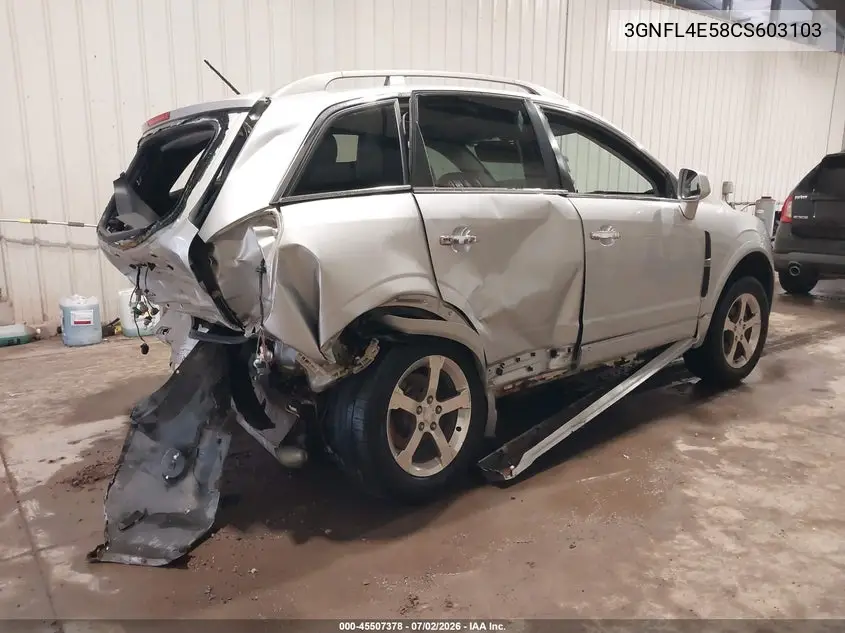 2012 Chevrolet Captiva Sport Fleet Ltz VIN: 3GNFL4E58CS603103 Lot: 45507378