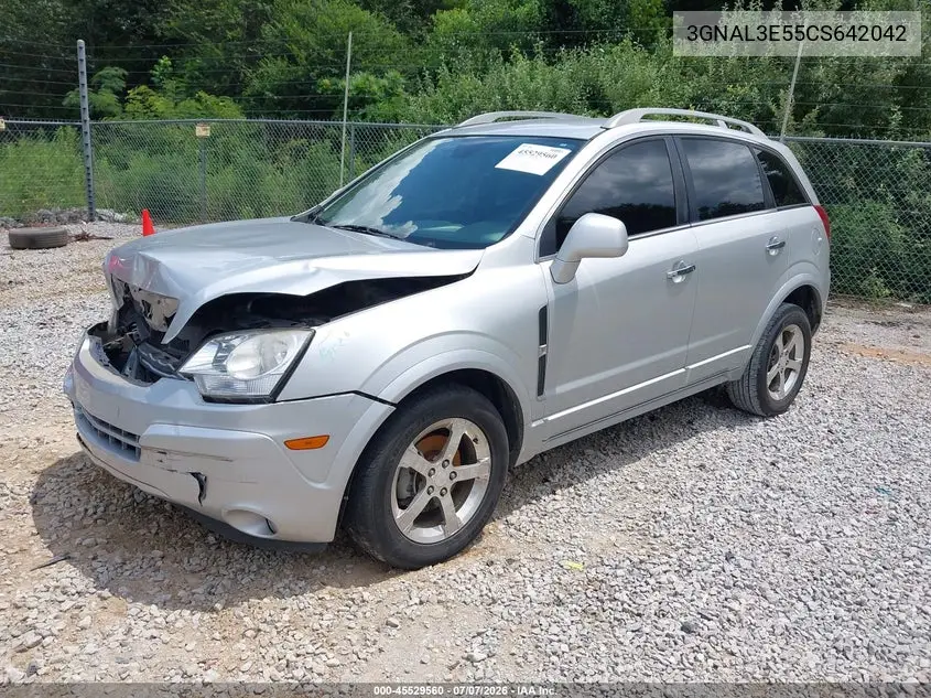 2012 Chevrolet Captiva Sport Lt VIN: 3GNAL3E55CS642042 Lot: 45529560