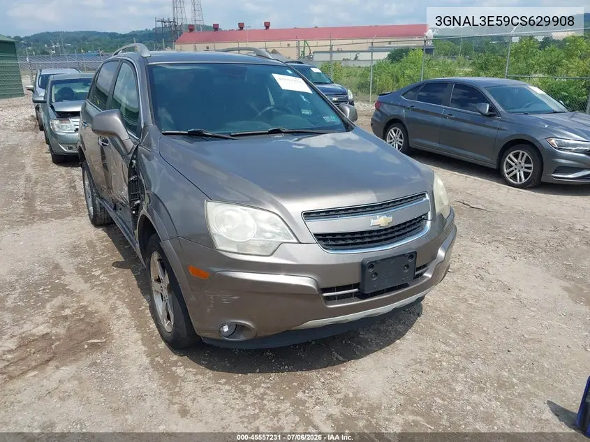 2012 Chevrolet Captiva Sport Lt VIN: 3GNAL3E59CS629908 Lot: 45557231
