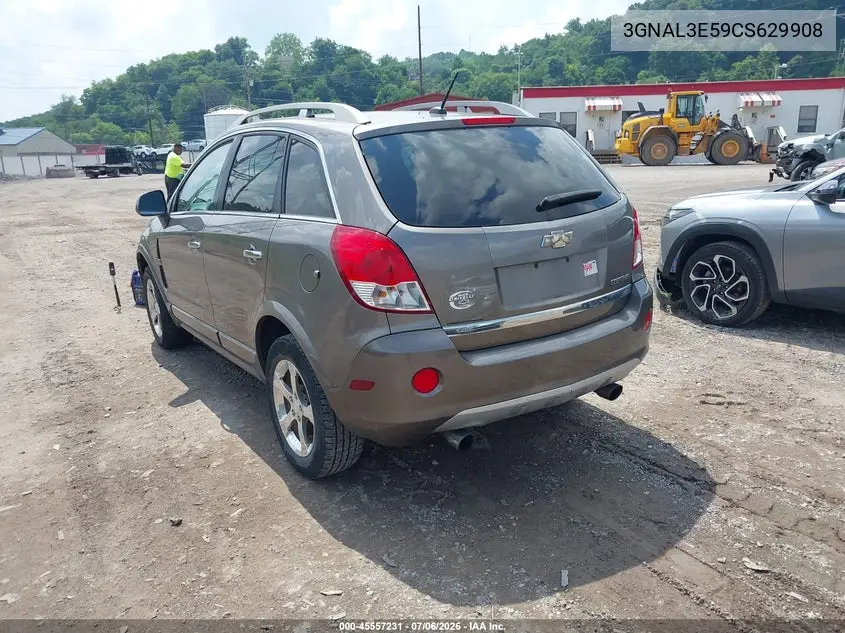 2012 Chevrolet Captiva Sport Lt VIN: 3GNAL3E59CS629908 Lot: 45557231