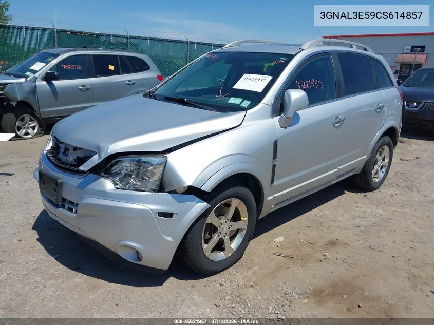 2012 Chevrolet Captiva Sport Lt VIN: 3GNAL3E59CS614857 Lot: 45621957