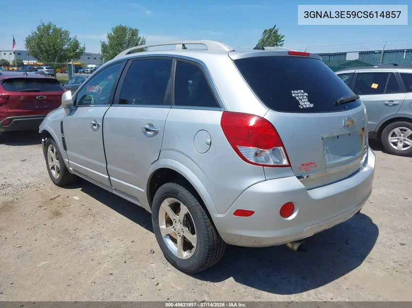 2012 Chevrolet Captiva Sport Lt VIN: 3GNAL3E59CS614857 Lot: 45621957
