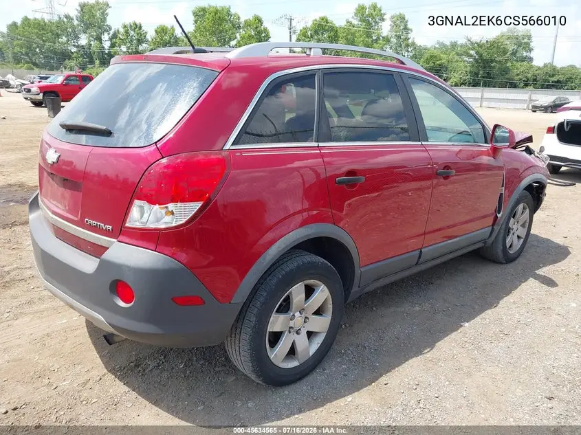 2012 Chevrolet Captiva Sport 2Ls VIN: 3GNAL2EK6CS566010 Lot: 45634565