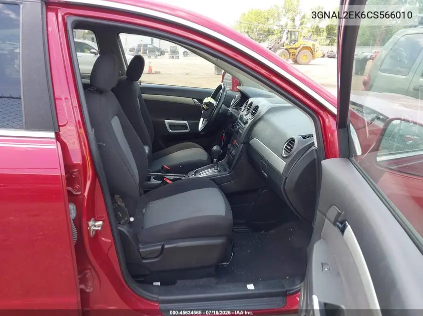 2012 Chevrolet Captiva Sport 2Ls VIN: 3GNAL2EK6CS566010 Lot: 45634565