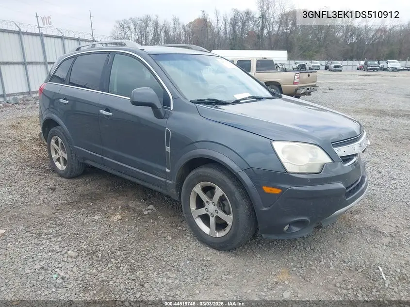 2013 Chevrolet Captiva Sport Lt VIN: 3GNFL3EK1DS510912 Lot: 44519746