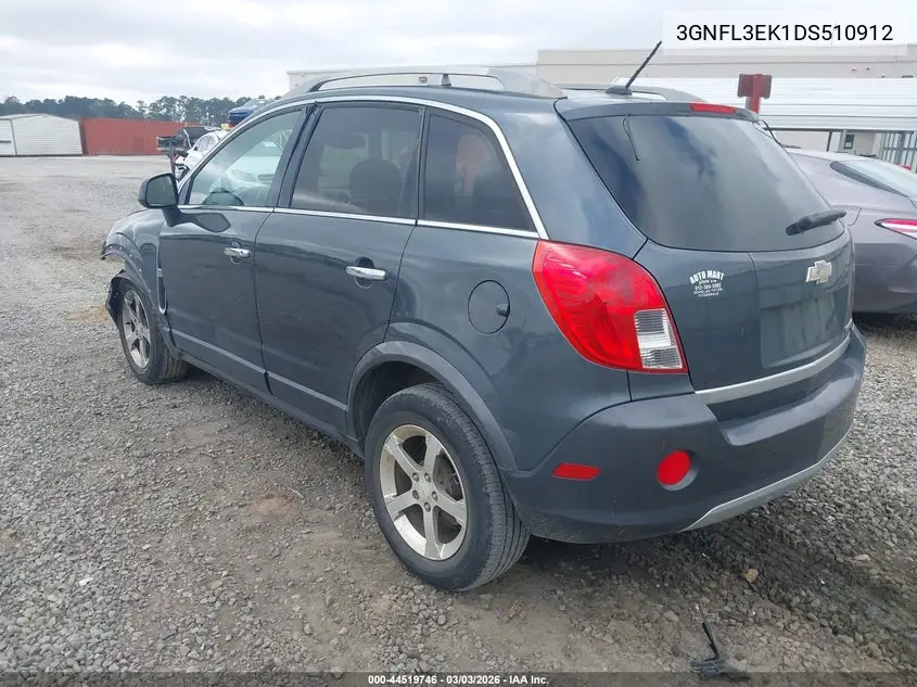 2013 Chevrolet Captiva Sport Lt VIN: 3GNFL3EK1DS510912 Lot: 44519746