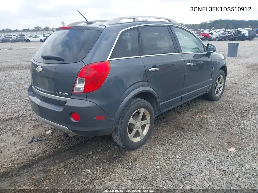 2013 Chevrolet Captiva Sport Lt VIN: 3GNFL3EK1DS510912 Lot: 44519746