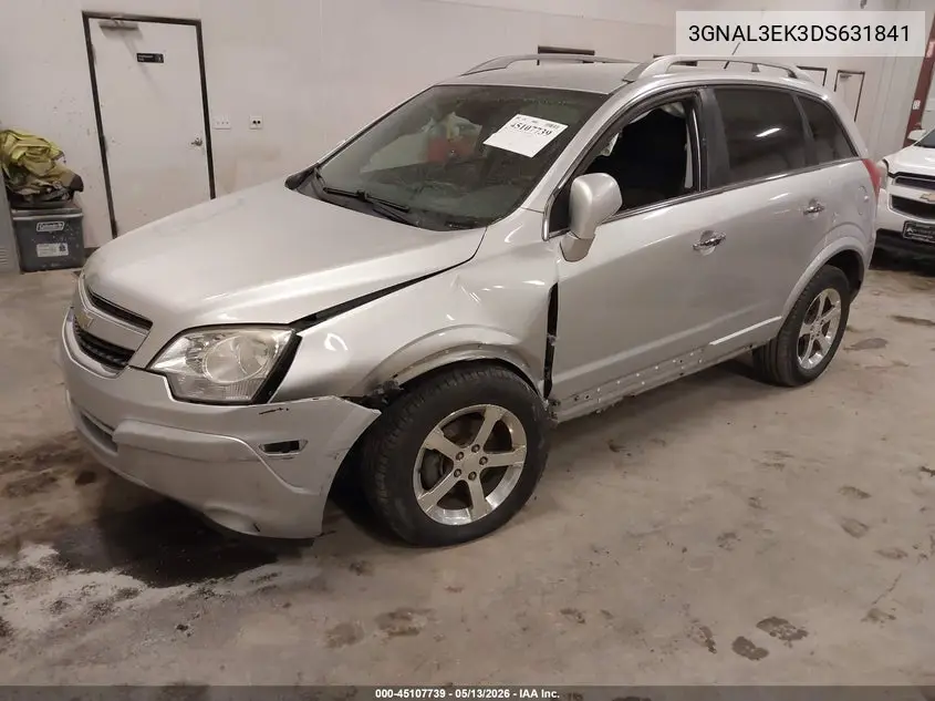2013 Chevrolet Captiva Sport Lt VIN: 3GNAL3EK3DS631841 Lot: 45107739