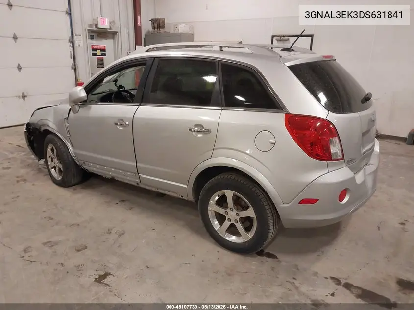 2013 Chevrolet Captiva Sport Lt VIN: 3GNAL3EK3DS631841 Lot: 45107739