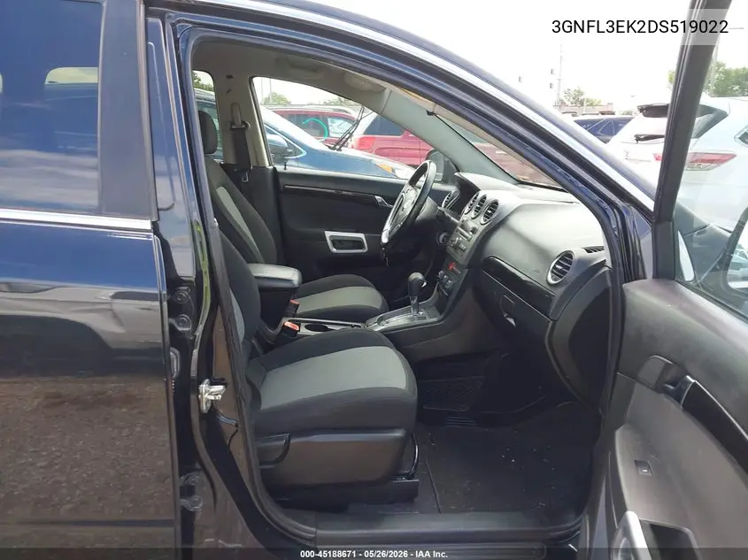 2013 Chevrolet Captiva Sport Lt VIN: 3GNFL3EK2DS519022 Lot: 45188671