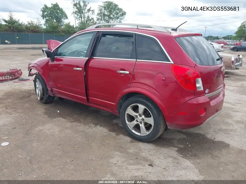 2013 Chevrolet Captiva Sport Ltz VIN: 3GNAL4EK3DS553681 Lot: 45363825