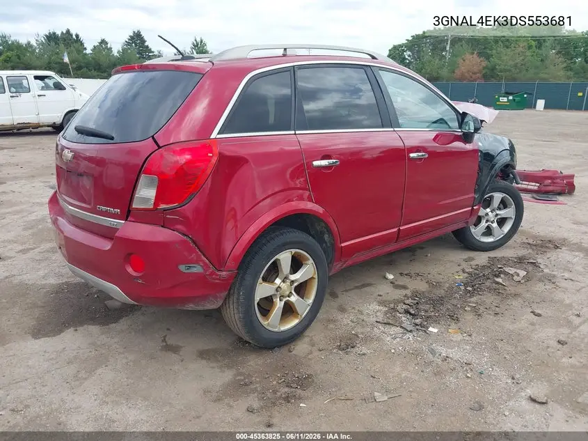 2013 Chevrolet Captiva Sport Ltz VIN: 3GNAL4EK3DS553681 Lot: 45363825