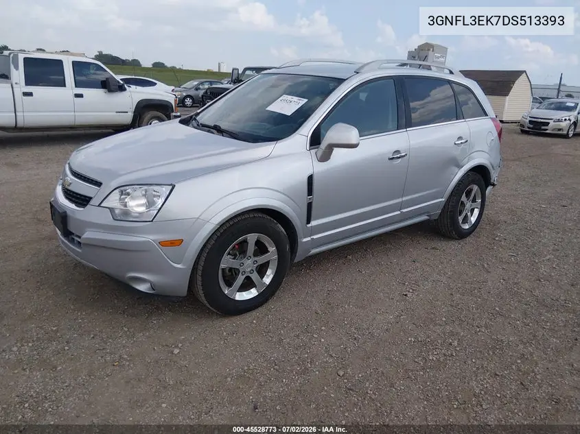2013 Chevrolet Captiva Sport Fleet Lt VIN: 3GNFL3EK7DS513393 Lot: 45528773