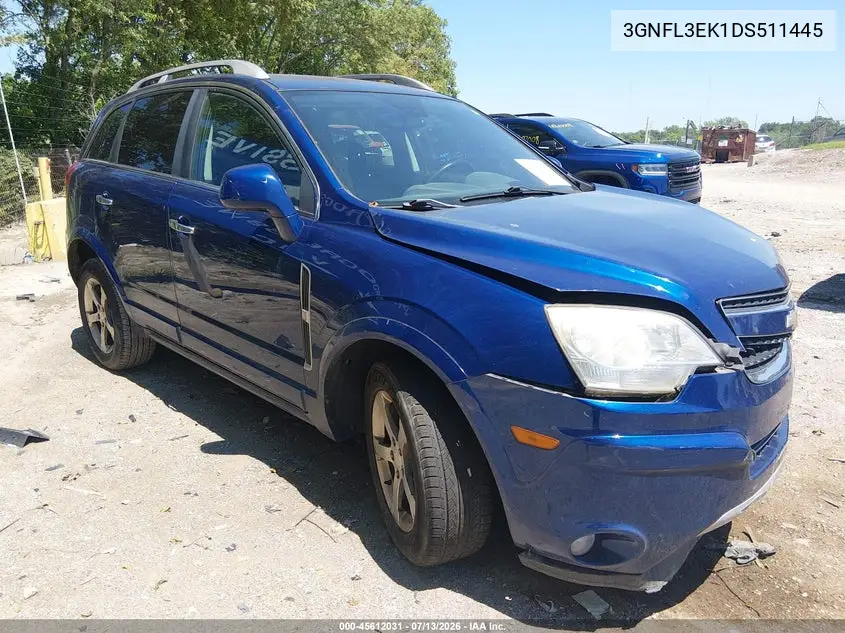 2013 Chevrolet Captiva Sport Fleet Lt VIN: 3GNFL3EK1DS511445 Lot: 45612031