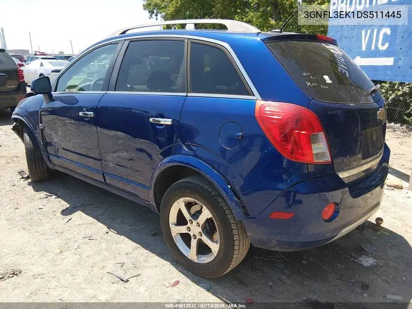 2013 Chevrolet Captiva Sport Fleet Lt VIN: 3GNFL3EK1DS511445 Lot: 45612031