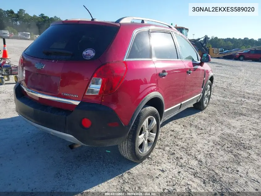 2014 Chevrolet Captiva Sport 2Ls VIN: 3GNAL2EKXES589020 Lot: 43132653