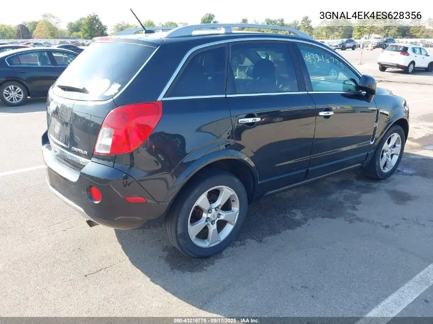 2014 Chevrolet Captiva Sport Ltz VIN: 3GNAL4EK4ES628356 Lot: 43216775