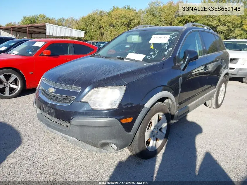 2014 Chevrolet Captiva Sport 2Ls VIN: 3GNAL2EK3ES659148 Lot: 43656289