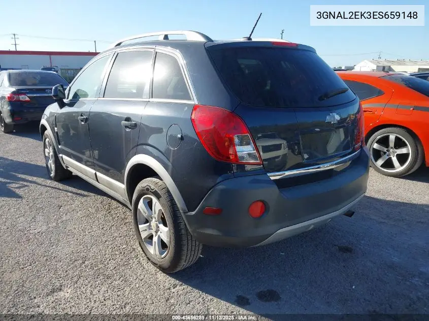 2014 Chevrolet Captiva Sport 2Ls VIN: 3GNAL2EK3ES659148 Lot: 43656289