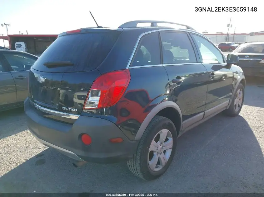 2014 Chevrolet Captiva Sport 2Ls VIN: 3GNAL2EK3ES659148 Lot: 43656289