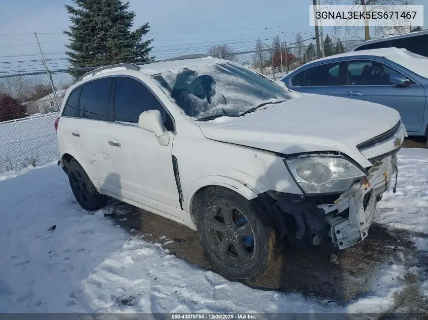 2014 Chevrolet Captiva Sport Lt VIN: 3GNAL3EK5ES671467 Lot: 43878754