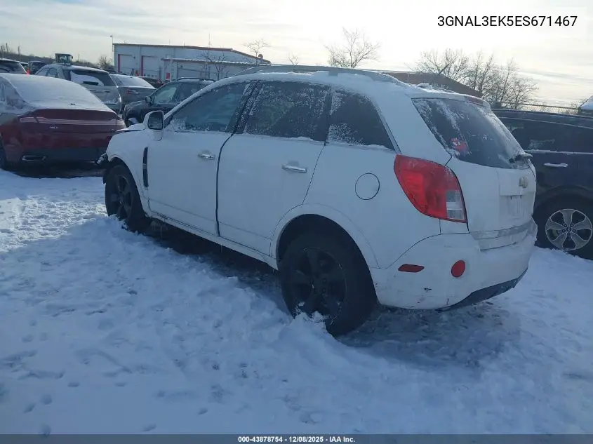 2014 Chevrolet Captiva Sport Lt VIN: 3GNAL3EK5ES671467 Lot: 43878754