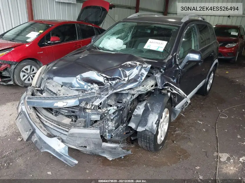 2014 Chevrolet Captiva Sport 2Ls VIN: 3GNAL2EK4ES526494 Lot: 44379539