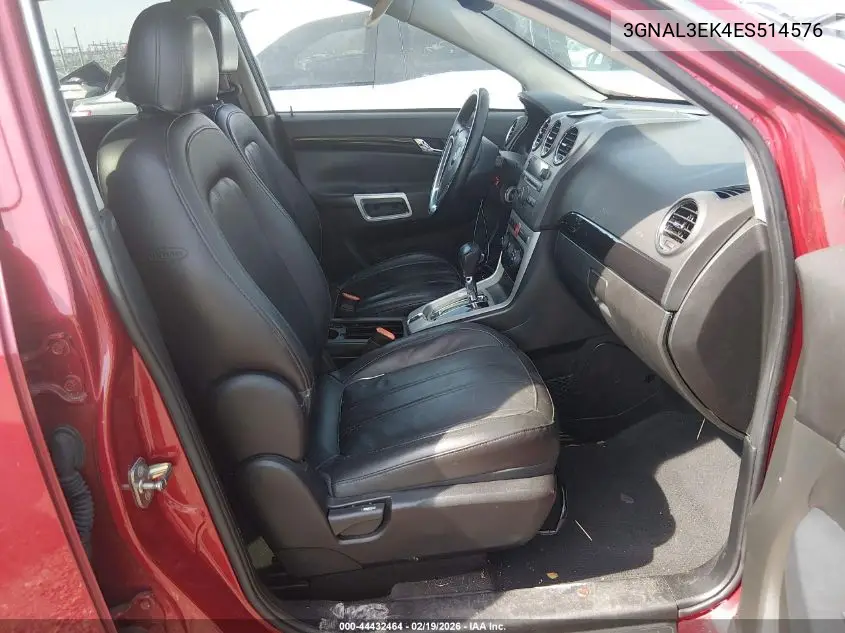 2014 Chevrolet Captiva Sport Lt VIN: 3GNAL3EK4ES514576 Lot: 44432464