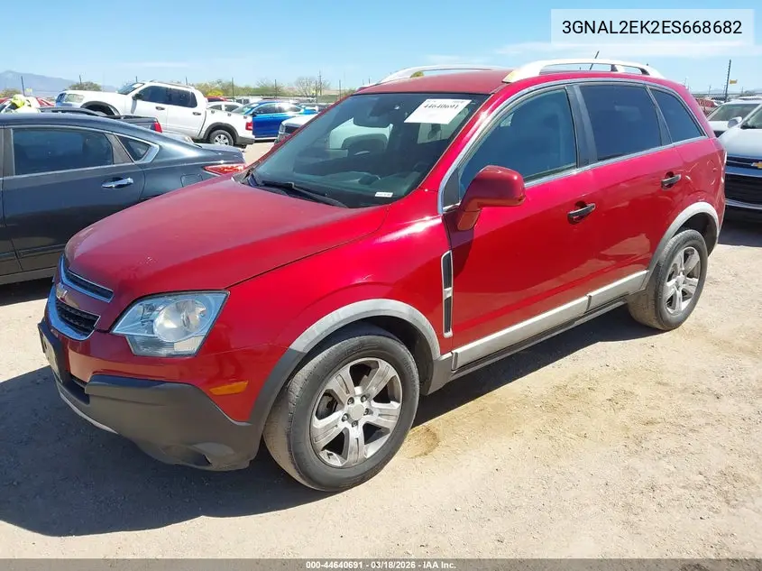 2014 Chevrolet Captiva Sport 2Ls VIN: 3GNAL2EK2ES668682 Lot: 44640691