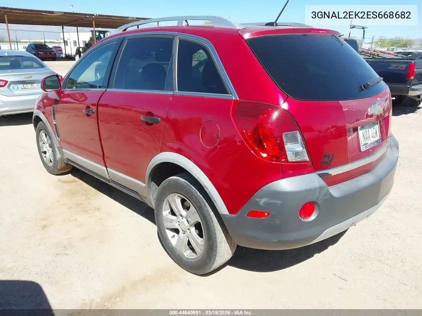 2014 Chevrolet Captiva Sport 2Ls VIN: 3GNAL2EK2ES668682 Lot: 44640691