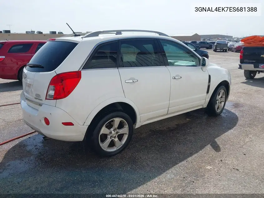 2014 Chevrolet Captiva Sport Ltz VIN: 3GNAL4EK7ES681388 Lot: 44744278