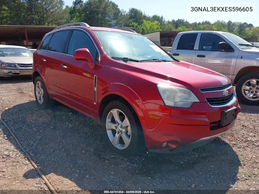 2014 Chevrolet Captiva Sport Lt VIN: 3GNAL3EKXES596605 Lot: 44781454