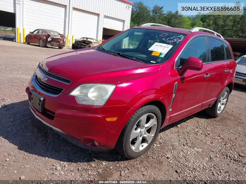 2014 Chevrolet Captiva Sport Lt VIN: 3GNAL3EKXES596605 Lot: 44781454