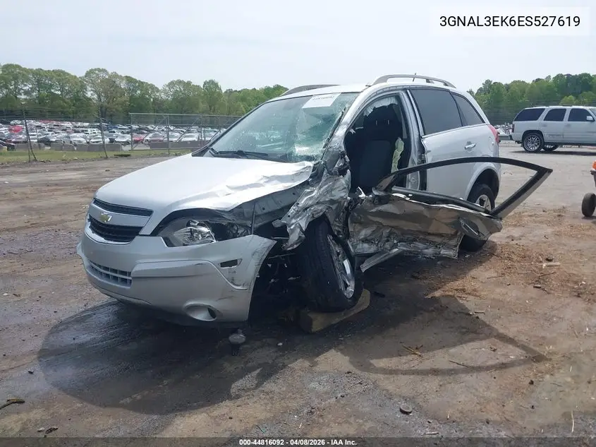 2014 Chevrolet Captiva Sport Lt VIN: 3GNAL3EK6ES527619 Lot: 44816092