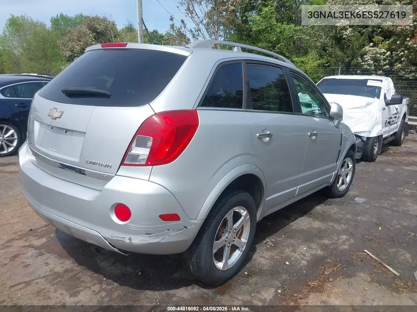 2014 Chevrolet Captiva Sport Lt VIN: 3GNAL3EK6ES527619 Lot: 44816092