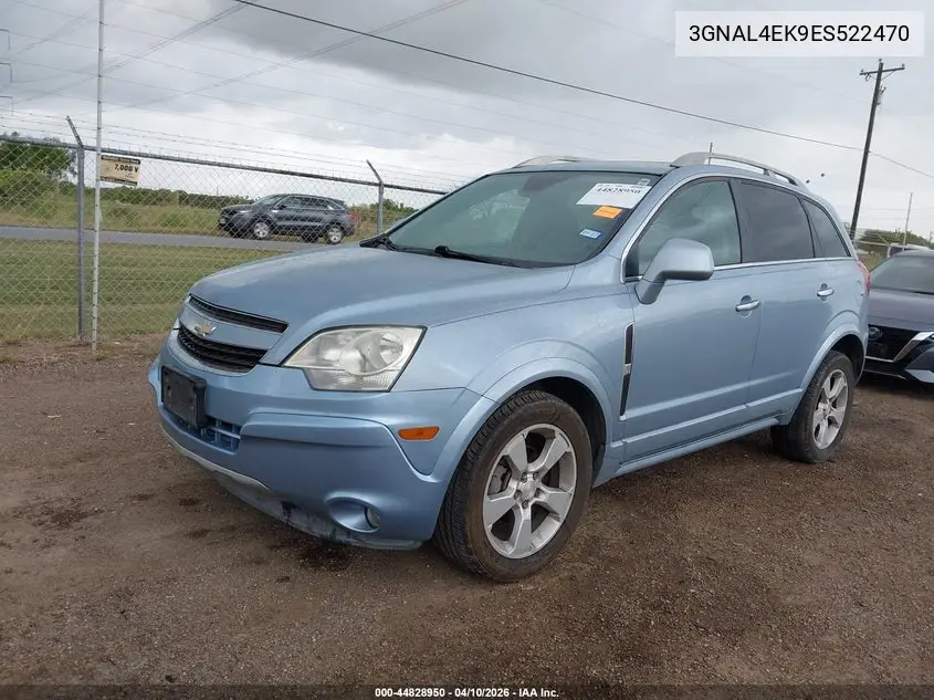 2014 Chevrolet Captiva Sport Ltz VIN: 3GNAL4EK9ES522470 Lot: 44828950