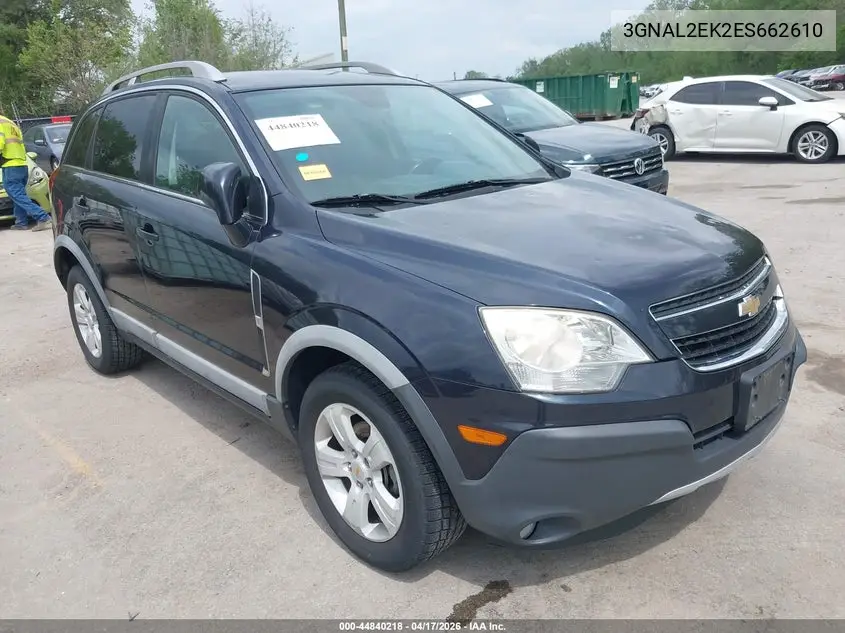 2014 Chevrolet Captiva Sport 2Ls VIN: 3GNAL2EK2ES662610 Lot: 44840218